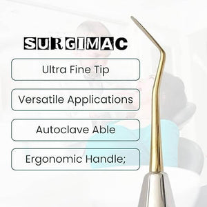 SurgiMac Plastic Filling Instrument, Gold Tips, Stainless Steel, Hexa Series, 1/Pk 13-1012G-H