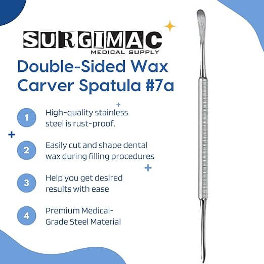 7 Wax Spatula for Porcelain and Modelling Carver by SurgiMac 13-1111