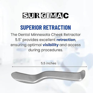 Minnesota Retractor, Stainless Steel, Eco Series, 1/Pk 13-1404