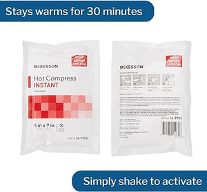 Instant Hot Pack, Hot Compress, General Purpose Plastic Disposable by McKesson 59-57H