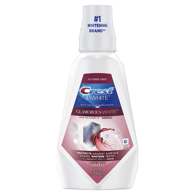 Procter & Gamble | Crest 3D White Glamorous White Mouthwash, 946mL (32 fl. oz.), Fresh Mint flavor | 80346815-1