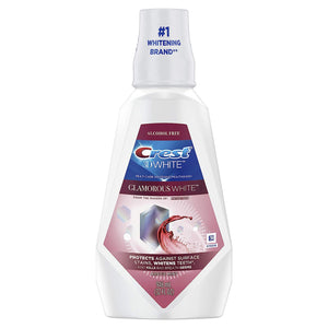 Crest 3D White Glamorous White Mouthwash, 946mL (32 fl. oz.), Fresh Mint flavor 80346815-1