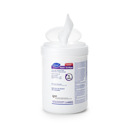 Diversey | Diversey Oxivir TB Disinfectant Wipes, Hydrogen Peroxide Disinfectant Wipes, 160 Wipes/Can, Case of 12 | 4599516