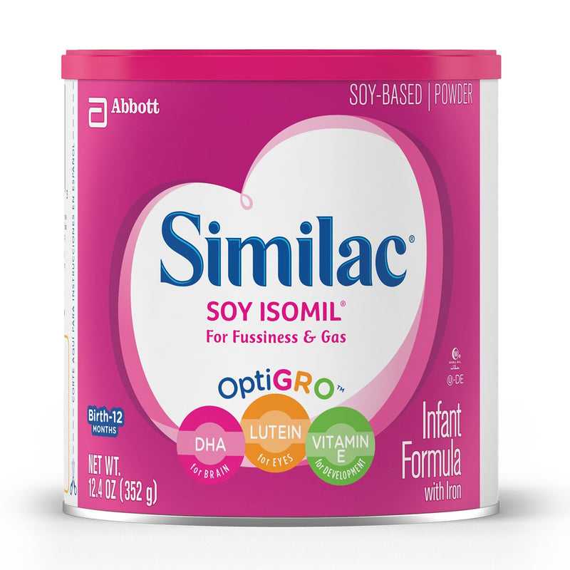 Infant Formula Similac Soy Isomil Can Powder Soy Galactosemia / Lactose Intolerance 55963