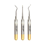 SurgiMac Root Tip Pick Elevators, Set of 3, Easy Grip Handle, Stainless Steel, Pro Series, 3/Pk | SurgiMac Dental Supply