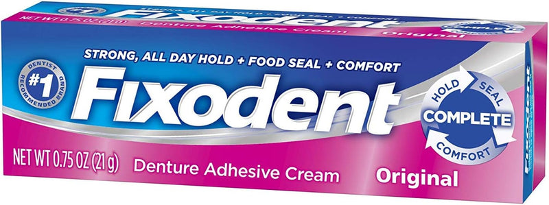 Fixodent Denture Adhesive, Original, .75 oz, 24/cs 7666030037-1