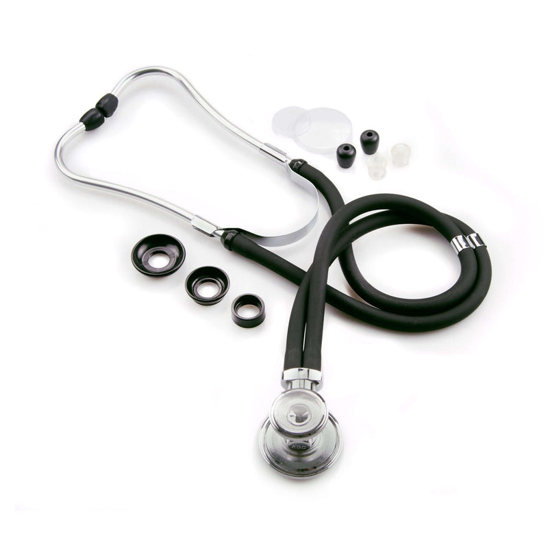 Sprague Stethoscope McKesson Black 2-Tube 16 Inch Tube Double Sided Chestpiece | SurgiMac Dental Supply