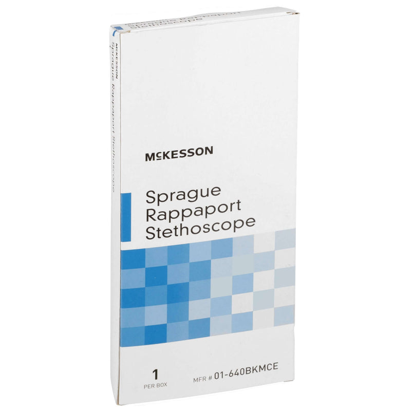 Sprague Stethoscope McKesson Black 2-Tube 16 Inch Tube Double Sided Chestpiece | SurgiMac Dental Supply