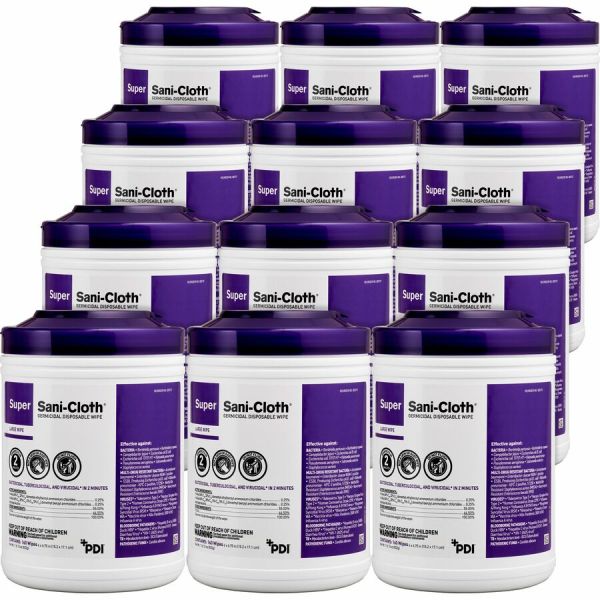 PDI Sani Wipes, Large Super Sani Cloth Disinfectant Wipes: Powerful Sani Cloth Wipes Kill 99.9% of Germs Q55172 Q55172