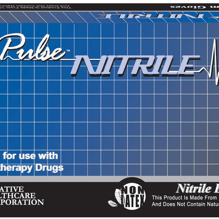 Exam Glove Pulse® Nitrile Medium NonSterile Nitrile Aqua Blue Chemo Tested