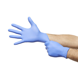 Pulse Exam Glove Pulse® Nitrile Medium NonSterile Nitrile Aqua Blue Chemo Tested 177102