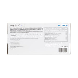 Exam Glove McKesson Confiderm 3.5C Small 200 per Box NonSterile Nitrile Standard Cuff Length Textured Fingertips Blue Chemo Tested
