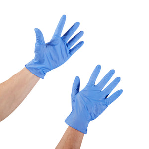 Exam Glove McKesson Confiderm 3.5C Small 200 per Box NonSterile Nitrile Standard Cuff Length Textured Fingertips Blue Chemo Tested