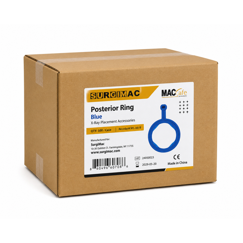SurgiMac X-Ray Positioning Arm Ring, Posterior, Blue, MacSafe, 1/Pk, 500pk/Case