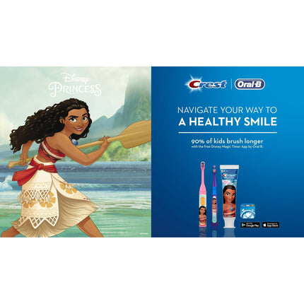 Oral-B Kids Disney Moana Princess Battery Toothbrush, 4/bx