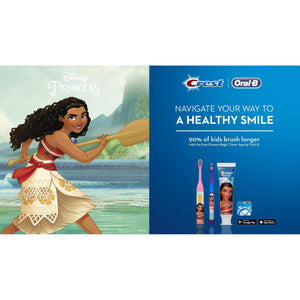 Oral-B Kids Disney Moana Princess Battery Toothbrush, 4/bx 80703469