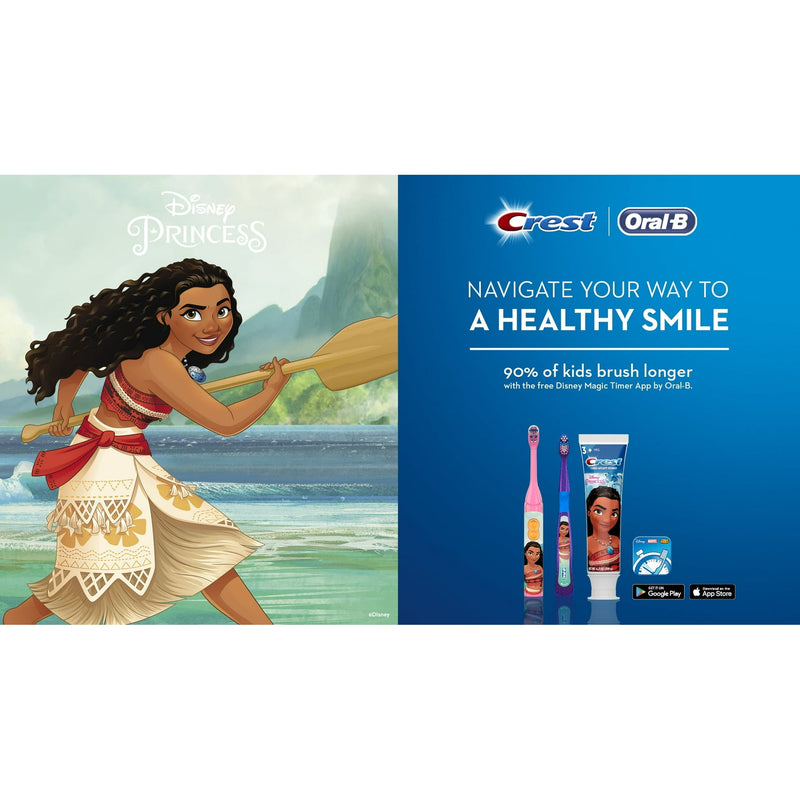 Oral-B Kids Disney Moana Princess Battery Toothbrush, 4/bx 80703469