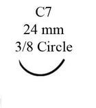 Absorbable Suture with Needle LOOK Plain Gut C7 3/8 Circle Reverse Cutting Needle Size 2 - 0 | 555B | Corza Medical | SurgiMac