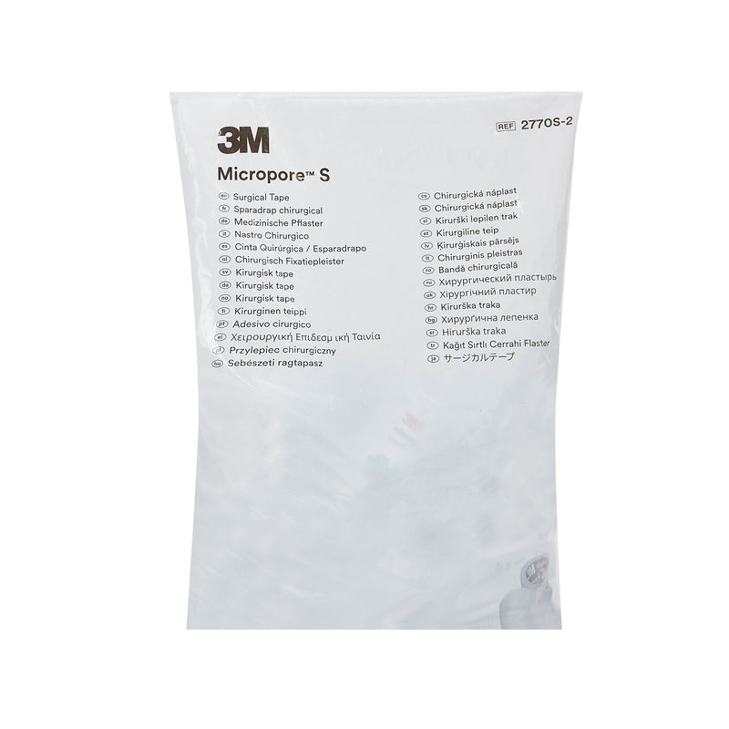 Medical Tape 3M Micropore S Blue 2 Inch X 1-1/2 Yard Silicone NonSterile 2770S-2