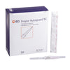 BD Peripheral IV Catheter Insyte Autoguard BC 20 Gauge 1 Inch Button Retracting Safety Needle
