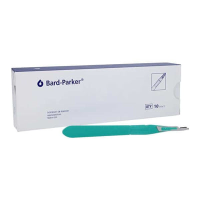 SurgiMac #15 Bard Parker Scalpel, Disposable, Sterile, Stainless Steel, MacCut, 10/Pk