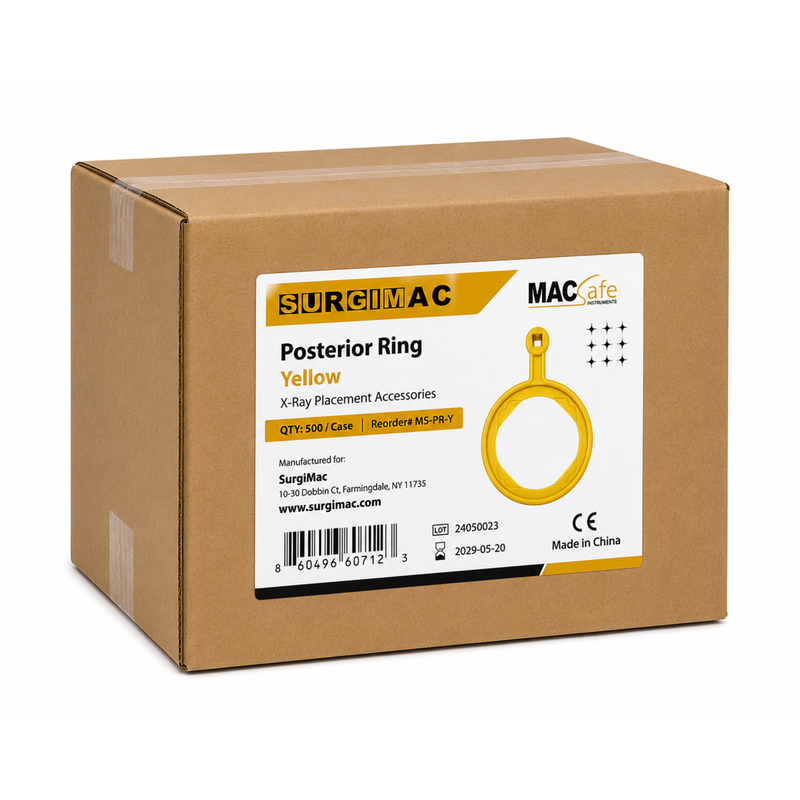 SurgiMac X-Ray Positioning Arm Ring, Posterior, Yellow, MacSafe, 1/Pk, 500pk/Case