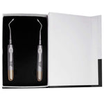 SurgiMac #79 & #80 Heidbrink Root Tip Picks, Set of Left and Right Extraction Elevators, Gold, Surgical Instruments, Stainless Steel, Pro Series, 2/Pk | SurgiMac Dental Supply
