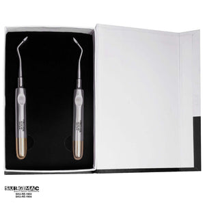 SurgiMac #79 & #80 Heidbrink Root Tip Picks, Set of Left and Right Extraction Elevators, Gold, Surgical Instruments, Stainless Steel, Pro Series, 2/Pk | SurgiMac Dental Supply