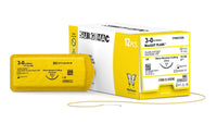 MacSuture 3-0, 27" Absorbable Plain Catgut Suture with 19mm C-6 Reverse-Cutting Needle (3/8 Circle), 12/Box 7F68CX36