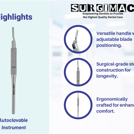 Movable Adjustable Scalpel Blade Handle 