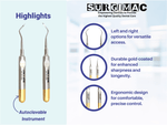 SurgiMac #79 & #80 Heidbrink Root Tip Picks, Set of Left and Right Extraction Elevators, Gold, Surgical Instruments, Stainless Steel, Pro Series, 2/Pk | SurgiMac Dental Supply