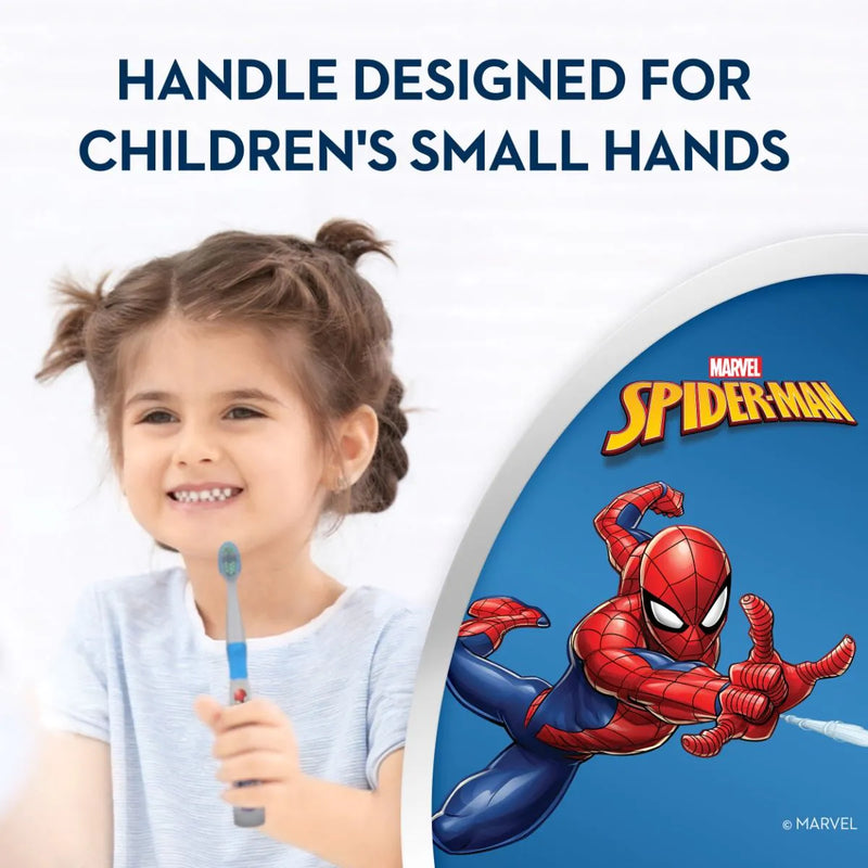 Kids Toothbrush, 3+ Years, with Marvel Spiderman Character Graphics, 6/bx 80355763