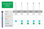 Inverted Cone Disposable Diamond 10/Pk | SurgiMac Dental Supply