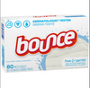 Bounce Dryer Sheets, Free & Gentle, 80/bx, 9bx/cs