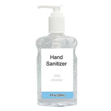 House Brand Hand Sanitizer - 70% Alcohol Solution, 8Oz Bottle. Kills 99.99% | SurgiMac Dental Supply