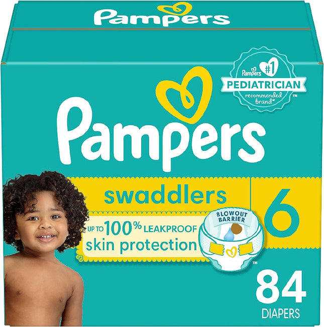 Procter & Gamble | Pampers Swaddlers, Diaper, Size 6, 84/cs | 3700077311