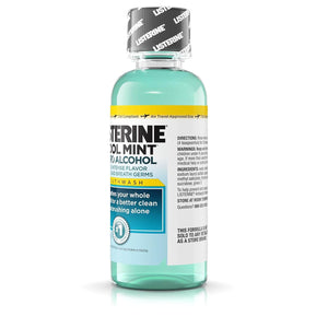 Listerine Antiseptic Zero Cavity Mouthwash, Clean Mint, 3.2 Ounce (Pack of 24) | SurgiMac Dental Supply