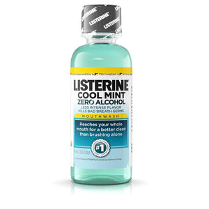 Listerine Antiseptic Zero Cavity Mouthwash, Clean Mint, 3.2 Ounce (Pack of 24) | SurgiMac Dental Supply