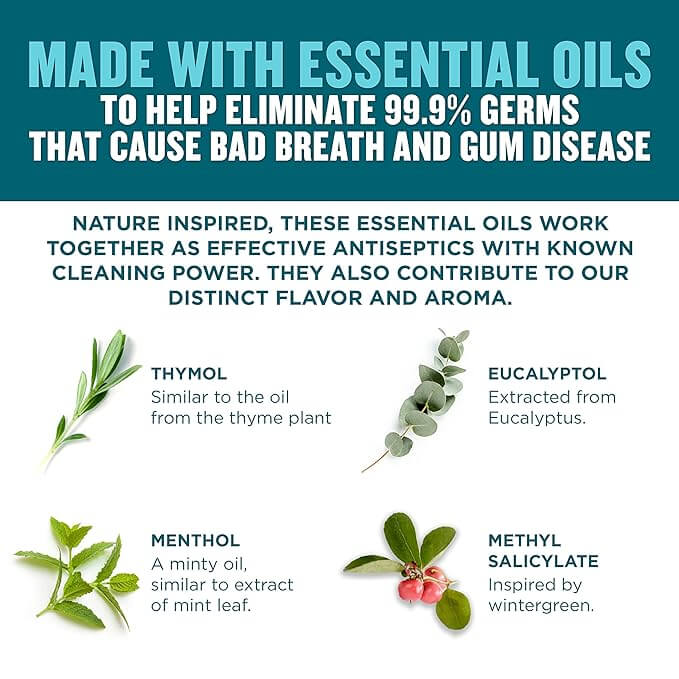 Listerine Ultraclean Cool Mint, 1 Liter, 6/cs | SurgiMac Dental Supply