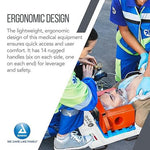 Dynarex DynaLift Portable Transport Unit - Waterproof & Durable Patient Transport Equipment with 14 Handles - Carries up to 1500 lbs - White, Case of 10 | SurgiMac Dental Supply