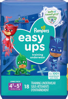 Pampers Easy Ups Training Underwear, Pull On, Boys, Size 6, 4T-5T, 18/pk, 4pk/cs