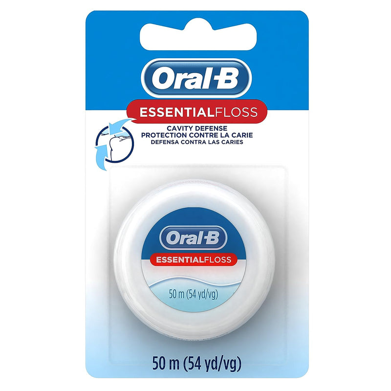 Oral-B Floss, Essential Cavitiy Protection, Unflavored, 55yd, 24/cs 0041082576