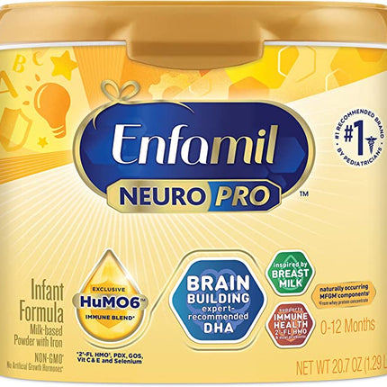 Enfamil NeuroPro Baby Formula, Inspired by Breast Milk, Non-GMO, Reusable Tub, 20.7 Oz | 3220012 | | Baby Care, Baby Food, Infant & Pediatric Formulas | Mead Johnson | SurgiMac