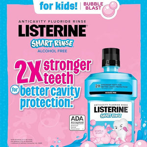 Listerine Oral Rinse, Bubble Blast Flavor, 500mL, 6/cs | SurgiMac Dental Supply