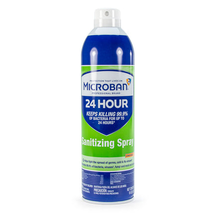 Microban Sanitizing, Aerosol Spray, 15oz, 6/cs