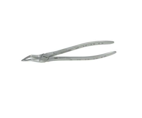 Upper root tip forceps for maxillary root fragment access