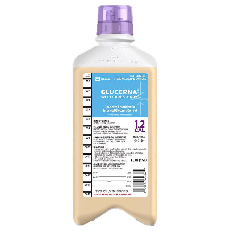 Oral Supplement Glucerna 1.2 Cal Unflavored Liquid 1500 mL Bottle 6267-1
