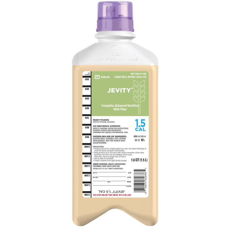 Tube Feeding Formula Jevity 1.5 Cal With Fiber Unflavored Liquid 62689-1
