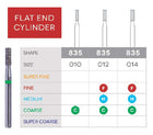Flat End Cylinder Disposable Diamond 10/Pk | SurgiMac Dental Supply