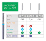 Modified Cylinder Disposable Diamond 10/Pk | SurgiMac Dental Supply